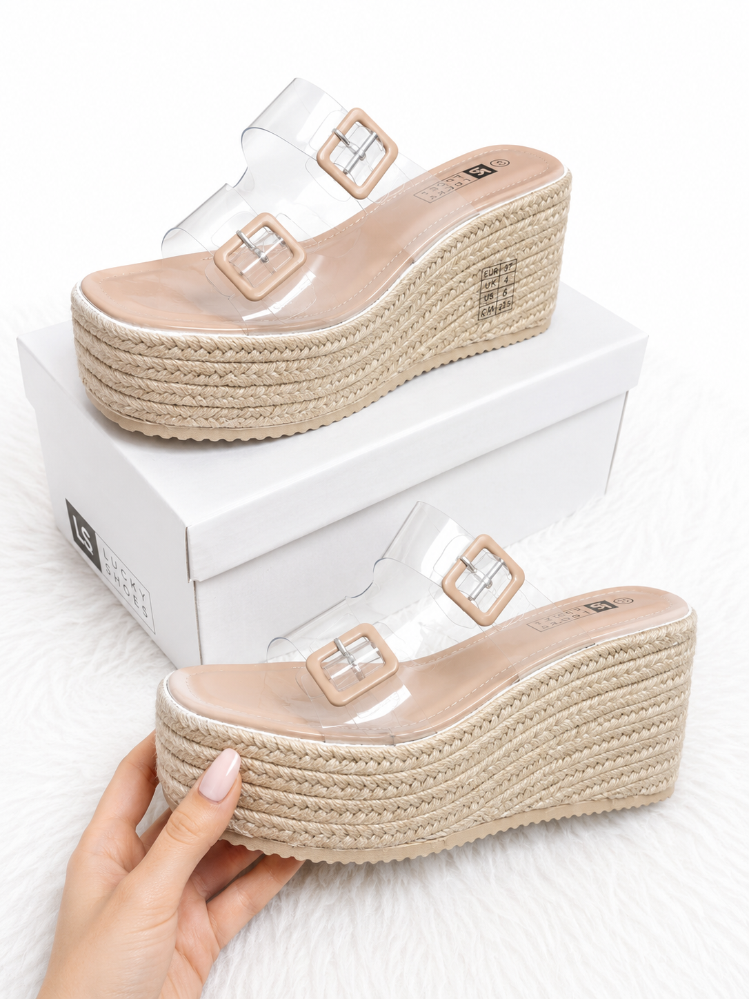 "ELENA" MISS ELORIA | Kork | Nude / Beige