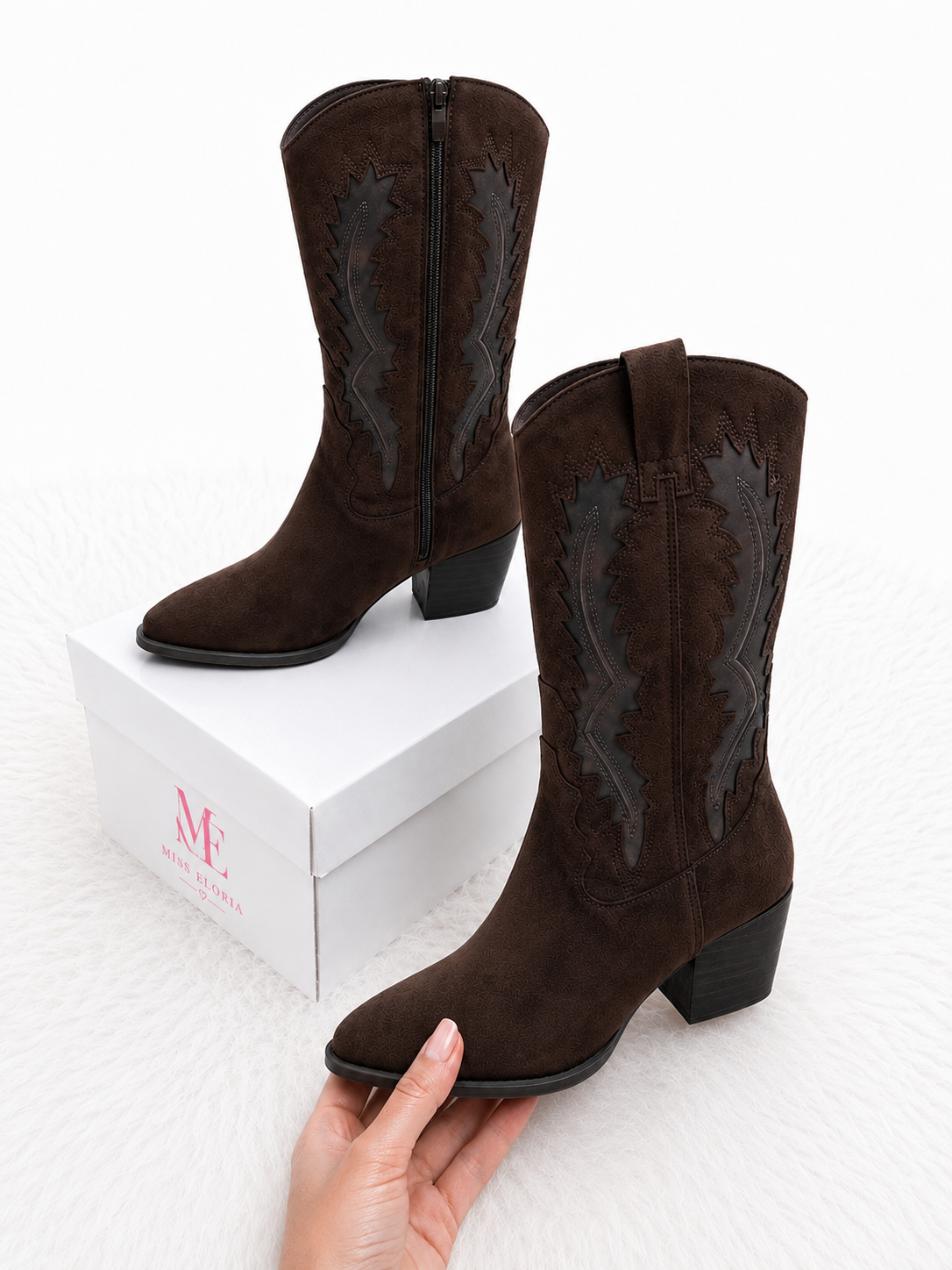 "ALIYAH" MISS ELORIA | Cowboy Boots | dunkelbraun